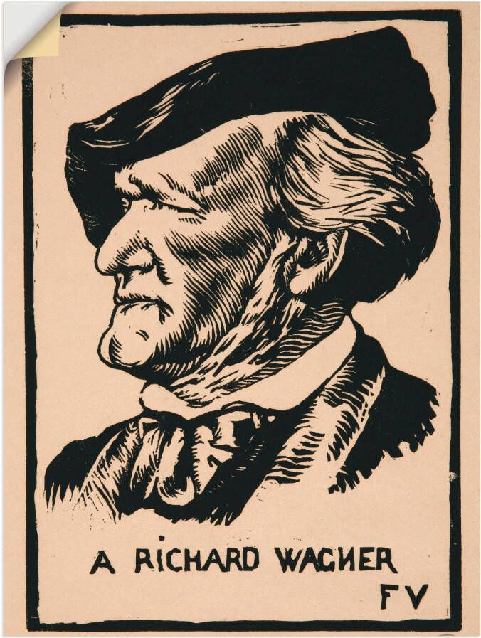 Artland Wandfolie Een Richard Wagner. 1891