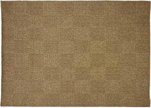 4Goodz Buitenkleed Tuintapijt Outdoor Geblokt 160x230 cm Vloerkleed Bruin