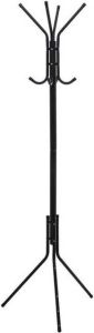 5Five Kapstok staand in metaal 8 haken 176cm Zwart