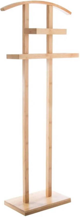 5Five Kledingrek Dressboy Colbert jas hanger staand model bamboe hout lichtbruin 44 x 22 x 113 cm Kledingrek