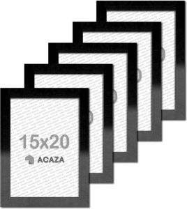 Acaza Fotokader Fotolijst Set van 5- 15x20cm MDF hout- Zwart