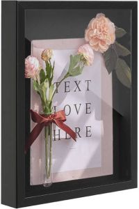 Acaza Fotokader in 3D Box Frame Fotolijst 3.5 cm diep MDF 30x40cm Zwart