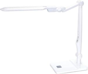 Aigostar Alexander LED bureaulamp Dimbaar Opvouwbaar 9W Instelbare Kleurtemperatuur 3300-6000K Zilver Wit