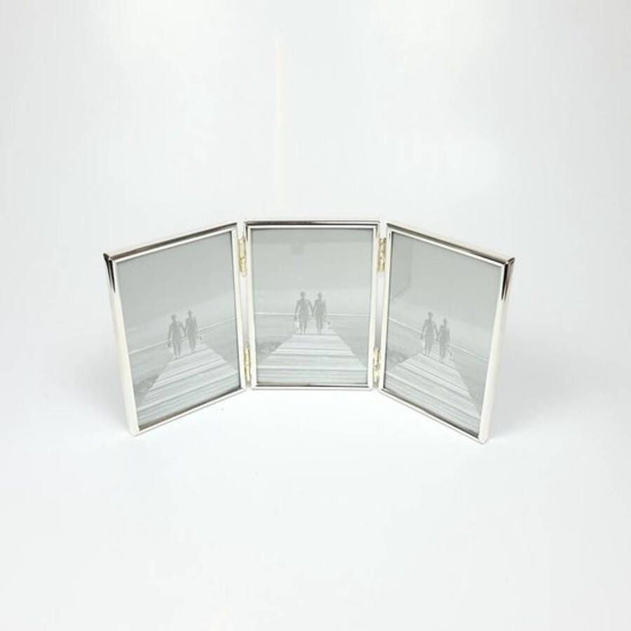 Lescadres 3 Zilveren 3-luik Fotolijst 10x15 cm
