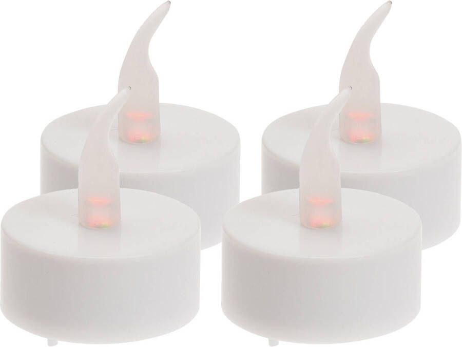 Ambiance Lights Waxinelichtjes 10x LED op batterijen met afstandsbediening theelichtjes LED kaarsen