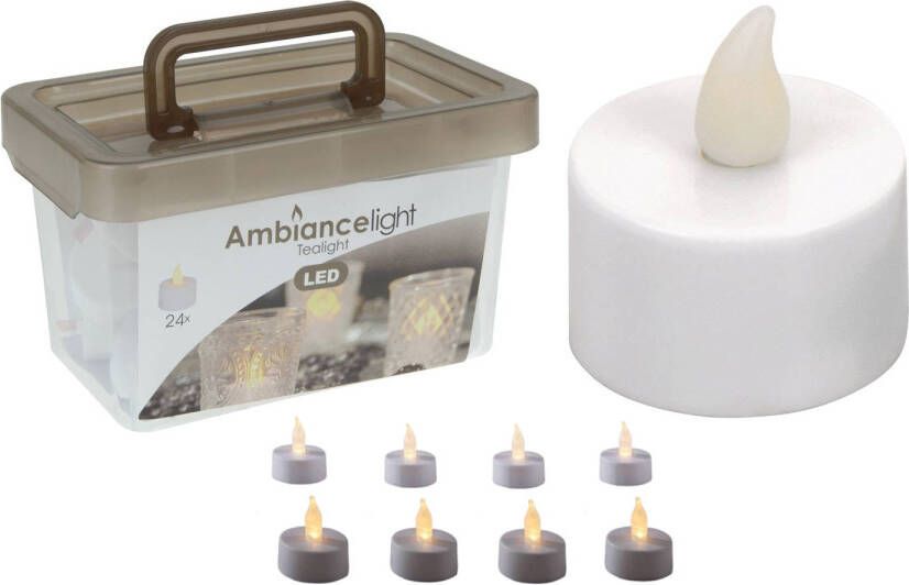Ambiance Theelichtjes LED Box met 24 stuks INCLUSIEF batterij