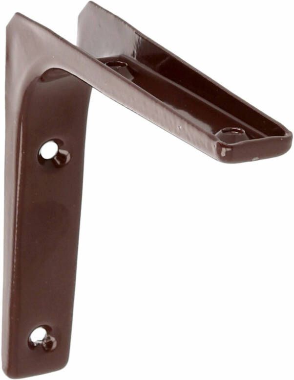 AMIG Plankdrager planksteun van metaal gelakt bruin H125 x B125 mm Plankdragers