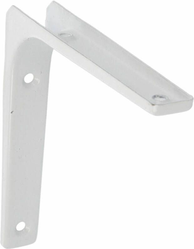 AMIG Plankdrager planksteun van metaal gelakt wit H150 x B200 mm Plankdragers