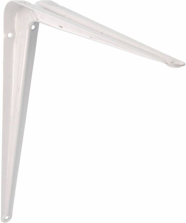 AMIG Plankdrager planksteun van metaal gelakt wit H300 x B250 mm Plankdragers