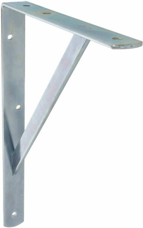 AMIG Plankdrager planksteun van metaal gelakt zilver H400 x B275 mm Tot 225 kg Plankdragers