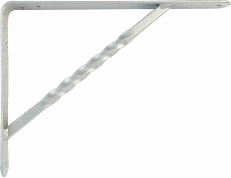 AMIG Plankdrager steun beugel Spiraal metaal zilver H250 x B200 mm Tot 225 kg Plankdragers