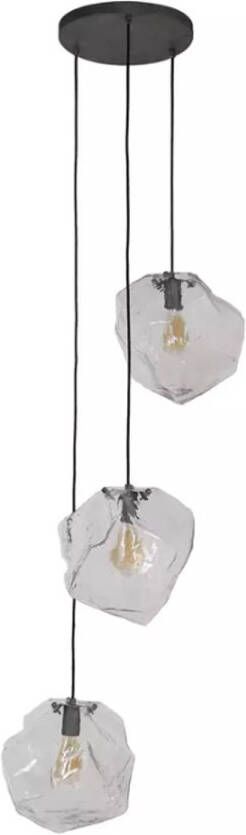 AnLi Style Hanglamp 3L rock clear getrapt