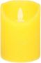 Anna's Collection 1x Gele LED kaarsen stompkaarsen 15 cm Luxe kaarsen op batterijen met bewegende vlam LED kaarsen - Thumbnail 1