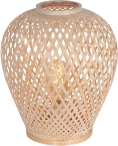 Anne Lighting Anne Light & Home Tafellamp Maze H 30 Cm Bamboe Beige