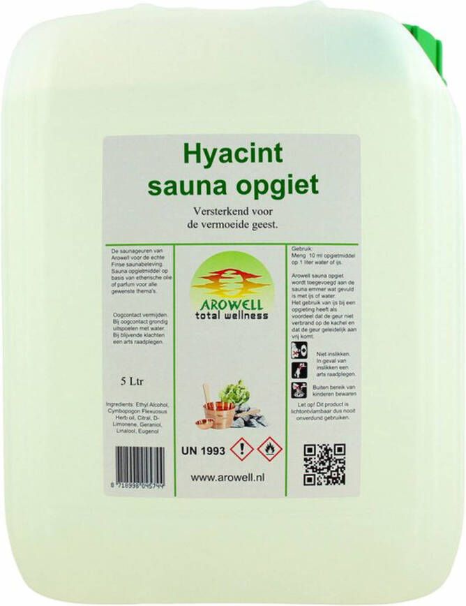 Arowell Hyacint sauna opgiet saunageur opgietconcentraat 5 ltr