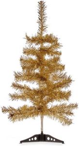 Arte r Kleine Glitter Bronzen Kerstboom Van 60 Cm Kunstkerstboom