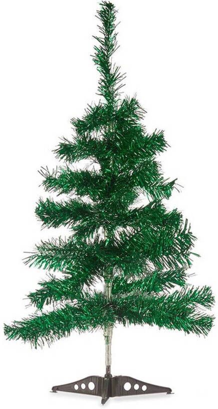 Arte r Kleine glitter groen kerstboom van 60 cm Kunstkerstboom