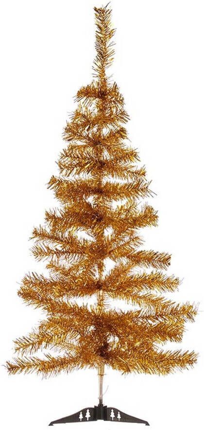 Krist+ Kunst kerstboom klein goud 90 cm Kunstkerstboom