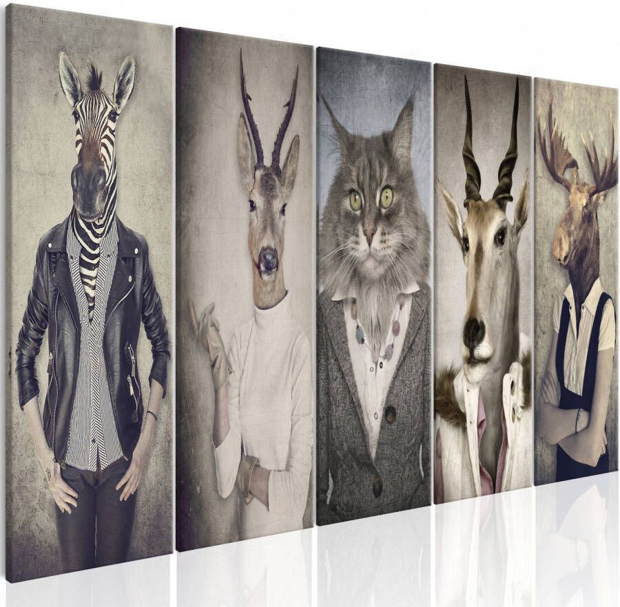 Artgeist Canvas Schilderij Animal Masks I
