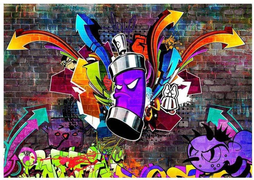 Artgeist Graffiti Colourful Attack Vlies Fotobehang 250x175cm 5-banen