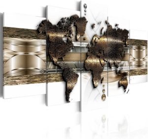 Artgeist Metalic World Canvas Schilderij
