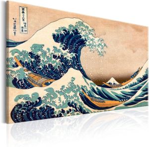 Artgeist The Great Wave off Kanagawa Reproduction Canvas Schilderij