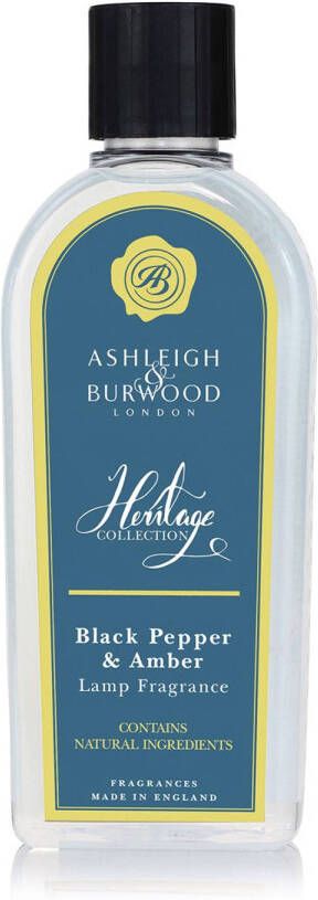 Ashleigh & Burwood Navulling voor geurbrander Heritage Black Pepper & Amber 500 ml