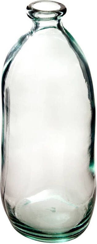 Atmosphera bloemenvaas Organische fles vorm helder transparant glas H51 x D23 cm Vazen