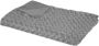 Atmosphera Sprei deken plaid donkergrijs polyester 120 x 160 cm geknoopt motief Plaids - Thumbnail 1