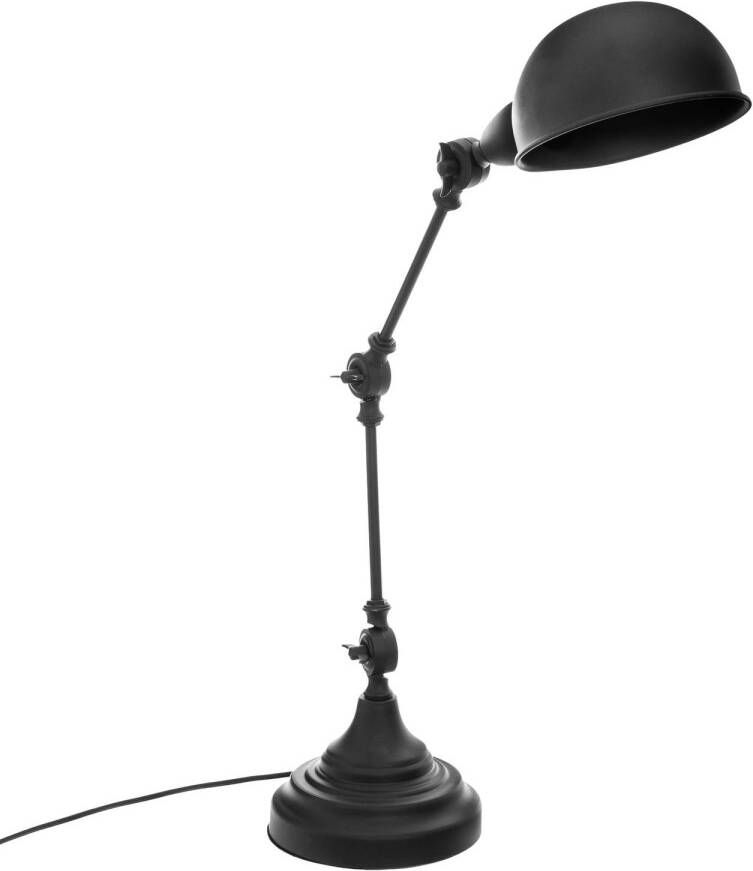 Atmosphera Tafellamp bureaulampje Design Light Classic zwart H55 cm Bureaulampen