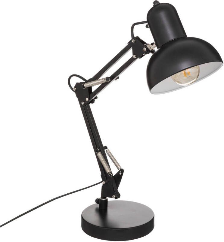 Atmosphera Tafellamp bureaulampje Design Light Classic zwart H56 cm Bureaulampen
