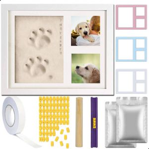Awemoz Fotolijst Kleiafdruk Gipsafdruk Pootafdruk Hond Puppy Speelgoed 3D Collage 54 Extra Letters