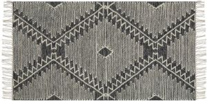 Beliani ARBAA Vloerkleed zwart 80x150