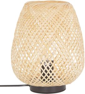 Beliani BOMU Tafellamp-Lichte houtkleur-Bamboehout
