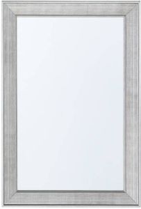 Beliani Bubry Wandspiegel-zilver-synthetisch Materiaal