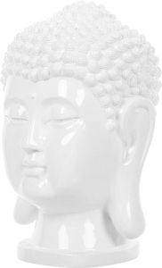 Beliani Buddha Decofiguur-wit-polyresin