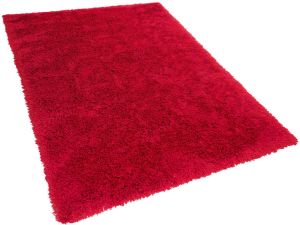 Beliani Cide Vloerkleed-rood-polyester