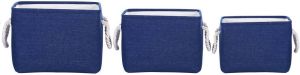 Beliani DARQAB Mand-Blauw-Polyester