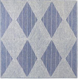 Beliani DATCA Vloerkleed blauw 200x200
