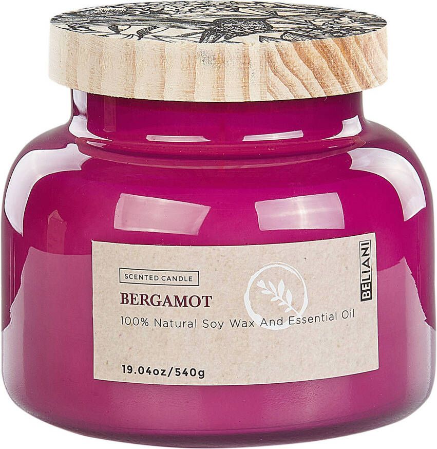 Beliani DELIGHT BLISS Geurkaars Bergamot Soja wax