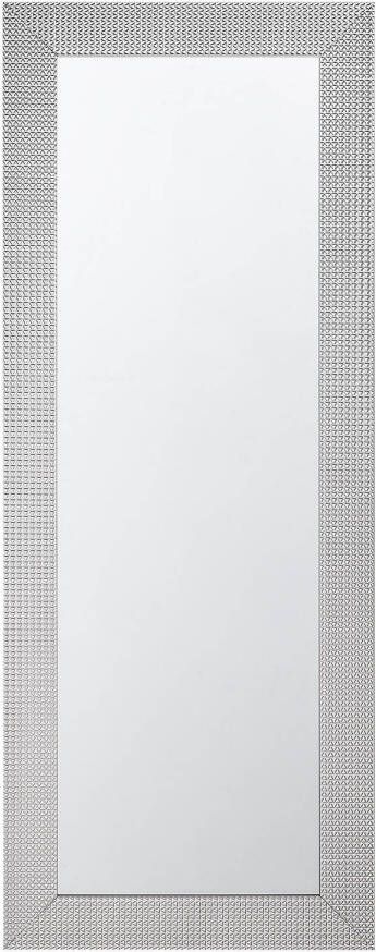 Beliani DERVAL Wandspiegel-Zilver-Synthetisch materiaal