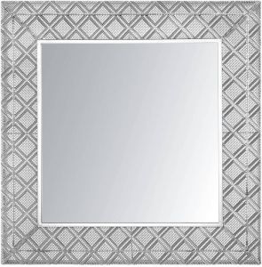 Beliani Evettes Wandspiegel-zilver-staal