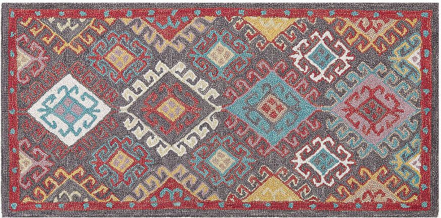 Beliani FINIKE Vloerkleed multicolor 80x150
