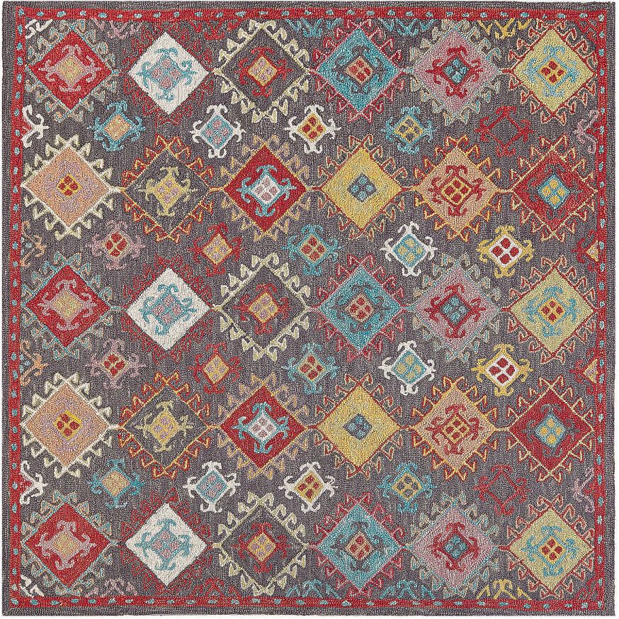 Beliani FINIKE Vloerkleed multicolor 200x200