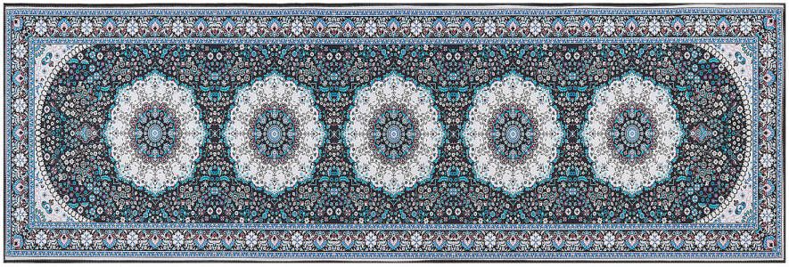 Beliani GEDIZ Laagpolig-Blauw-Polyester