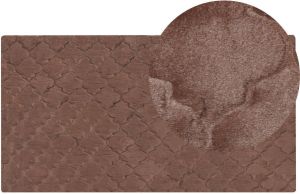 Beliani GHARO Shaggy-Bruin-Polyester