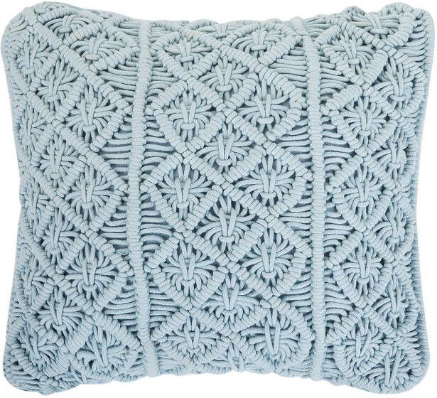 Beliani GOREME Sierkussen-Blauw-Katoen