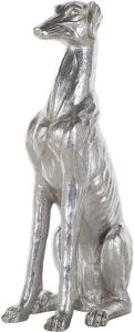 Beliani Greyhound Decofiguur-zilver-polyresin