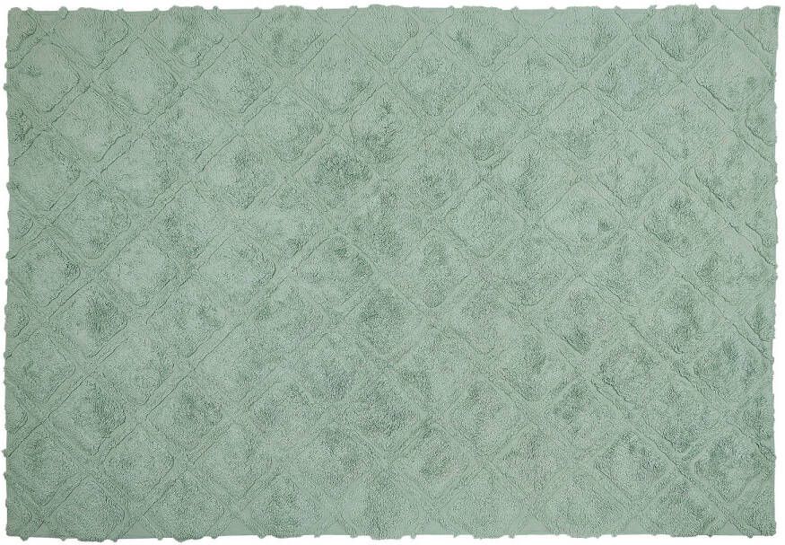 Beliani HATAY Vloerkleed Groen 140x200