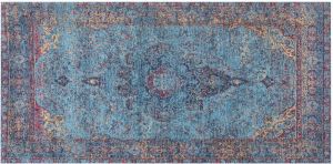 Beliani KANSU Vloerkleed Blauw 80x150